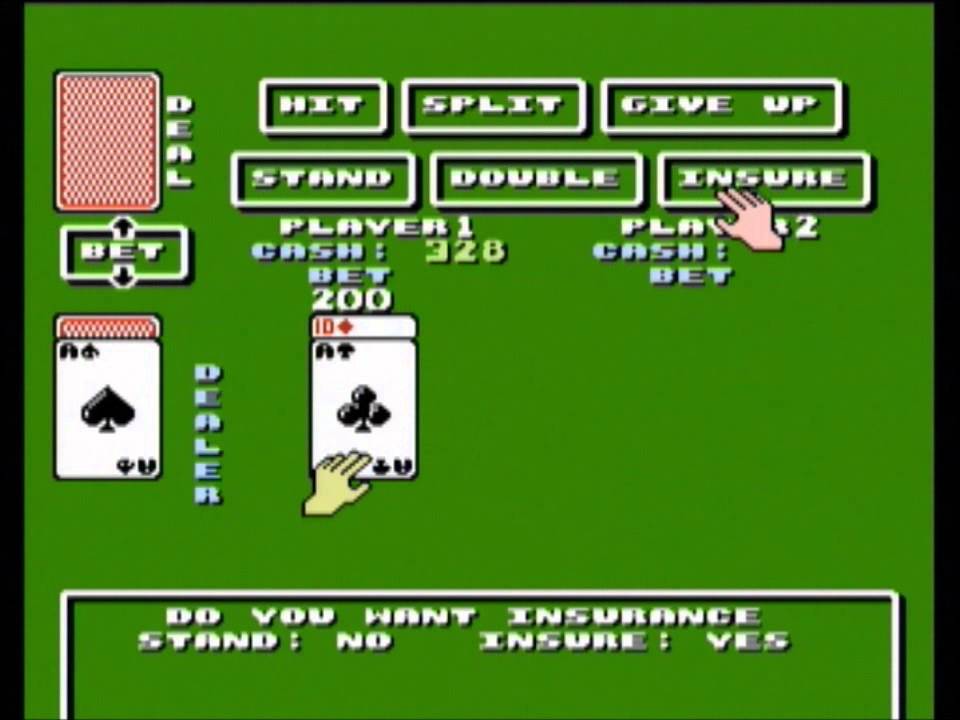 Blackjack (NES) gameplay YouTube