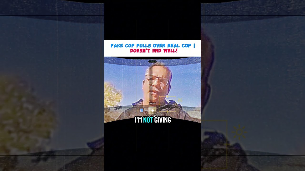 Fake Cop Pulls Over Real Cop Doesnt End Well