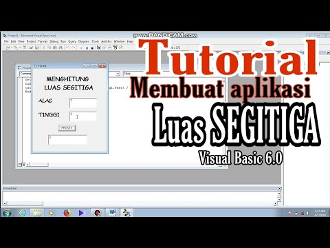 Tutorial Membuat Aplikasi Menghitung Luas SEGITIGA dengan VISUAL BASIC
