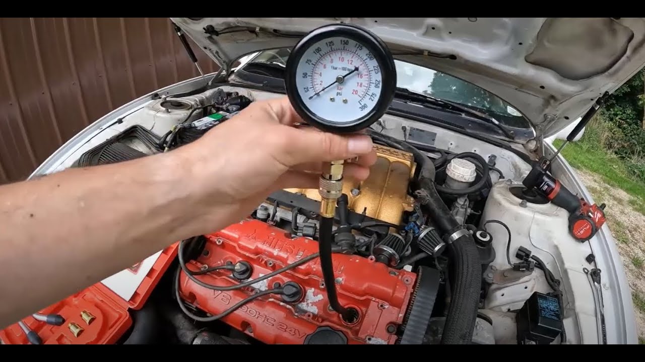 1998 Mitsubishi 3000gt VR4 Build Ep 2. (Test Drive & Compression Test ...