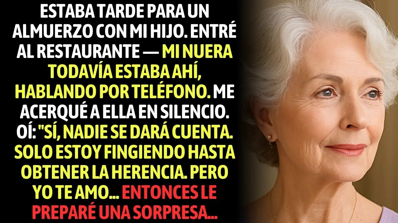 Llegué Tarde Y Mi Nuera No Me Vio  Ella Dijo Al Teléfono ＂Nadie Nunca Se Dará Cuenta, Yo Solo E