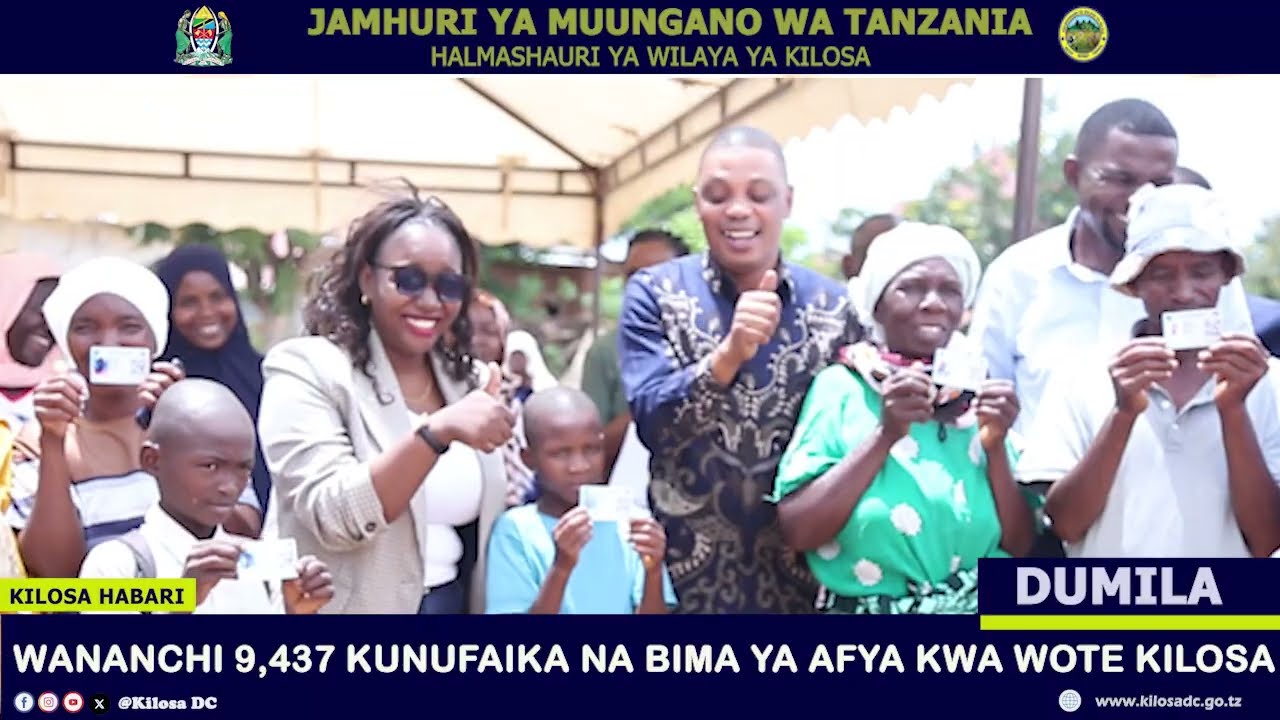 WANANCHI 9,437 KUNUFAIKA NA BIMA YA AFYA KWA WOTE KILOSA