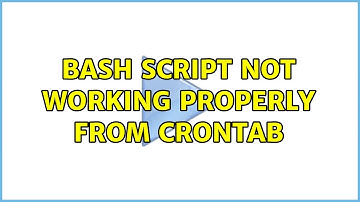 Ubuntu: Bash script not working properly from crontab