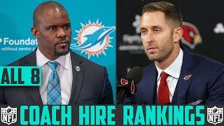 NFL Head Coach Hire Rankings - Browns Dolphins Broncos Bucs Jets Packers Cardinals Bengals