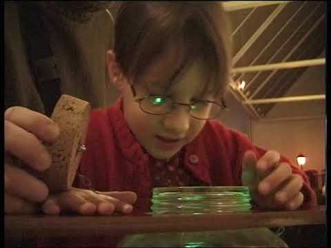 Les enfants du centre aéré visitent l'expo au fil des sciences - février 2001