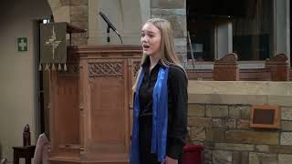 Isla singing 'The Bird's Lament' by Richard Rodney Bennett