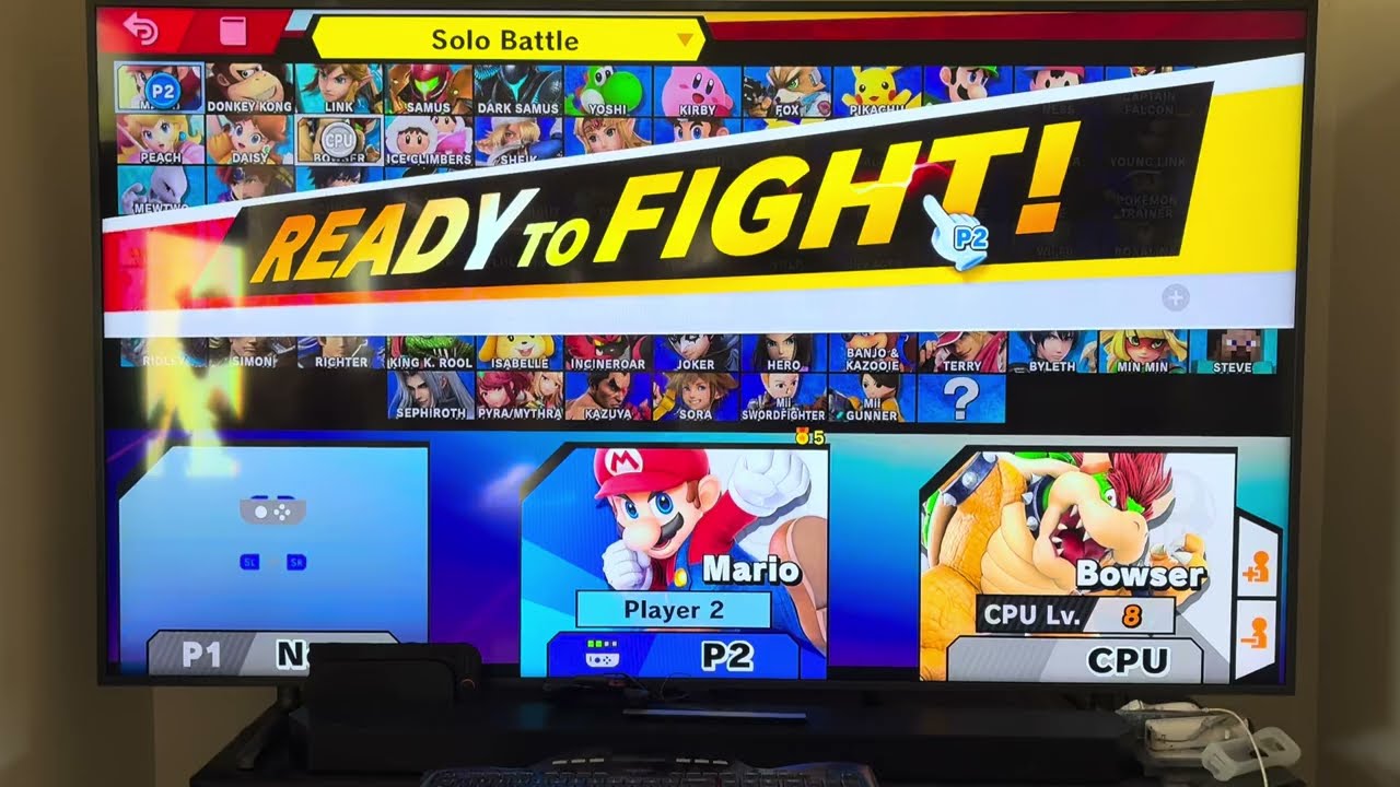 Super Smash Bros Ultimate - Mario VS Bowser