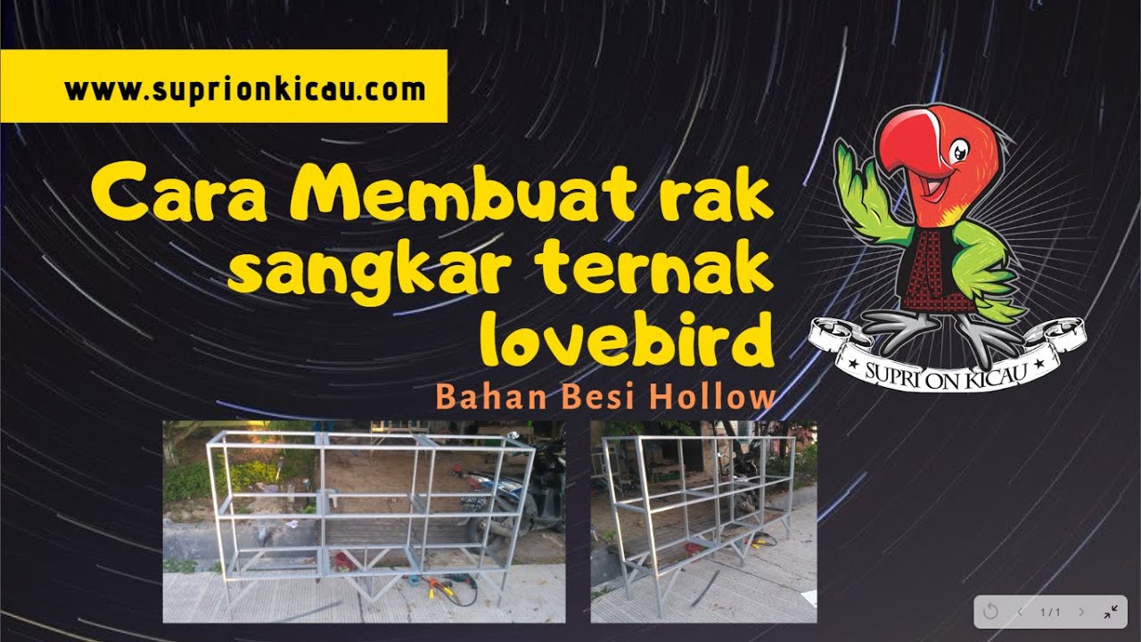 Cara Membuat Rak  Sangkar Ternak Lovebird Dari  Bahan Besi  