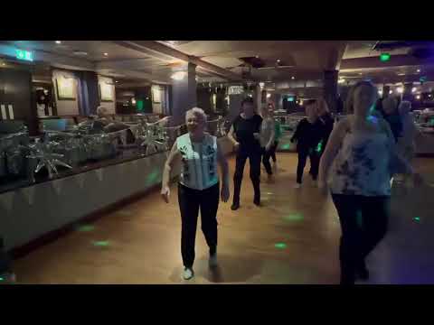 Kinda Love It (2) --  Line Dance Demonstration with Maggie Gallagher in Jersey
