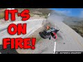Bikers CRASH & CATCH ON FIRE! High Speed Riding GONE WRONG! - Adrenaline Junkies #20