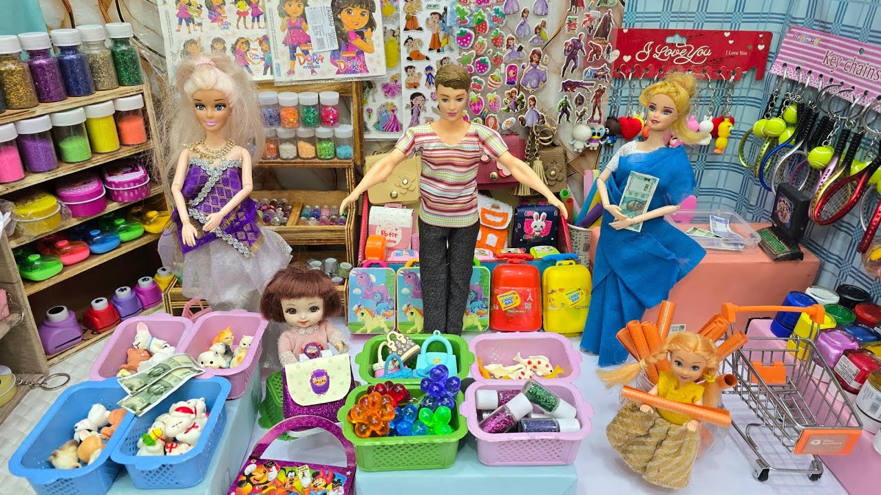 Barbie girl going to craft shop rich vs poor Barbie girl/Barbie show videos tamil