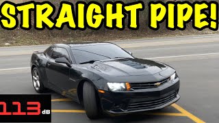 We Straight Piped a 2015 Chevy Camaro SS 6.2L V8!