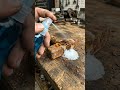 Hand spraying rusted hammer head #rust #spray