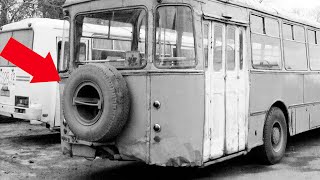 Для чего на автобусах СССР запаска сзади и почему это было не у всех?