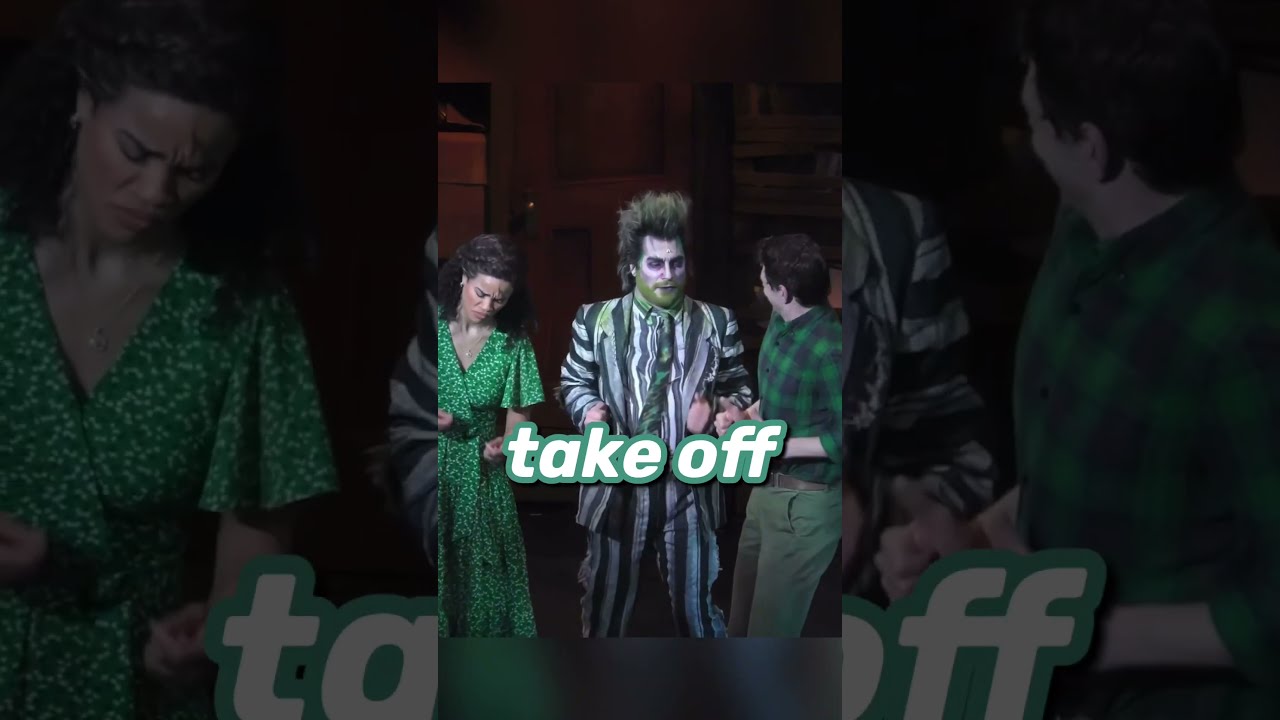  Because Please Beetlejuice Musical Tour Justin Collette Britney Coleman Will Burton