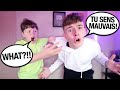 SPEAKING ONLY FRENCH TO LITTLE BROTHER FOR 24 HOURS! (he went crazy...)
