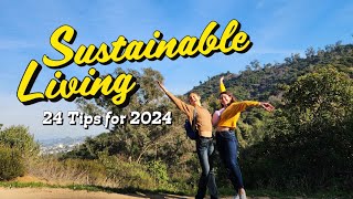 24 Ways to be More Sustainable in 2024 🌎 #sustainability