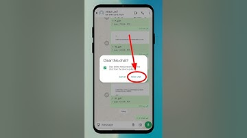 How to clear whatsapp chat permanently #shorts #ytshorts