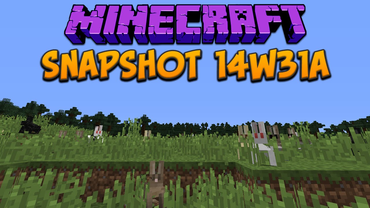 Minecraft Rabbit Snapshot Minecraft 1.8: Snapshot 14w31a Rabbit Sounds & Release Preperations ...