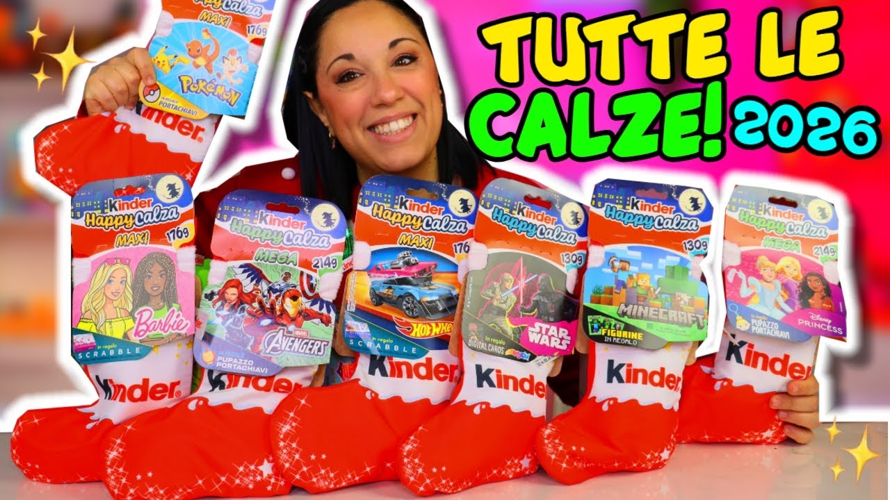 Apro TUTTE le CALZE BEFANA KINDER 2026