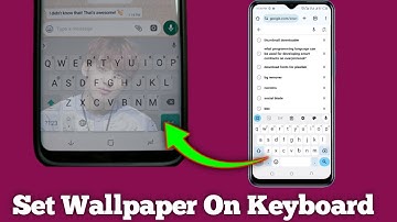How To Set wallpaper on keyboard - Full Guide