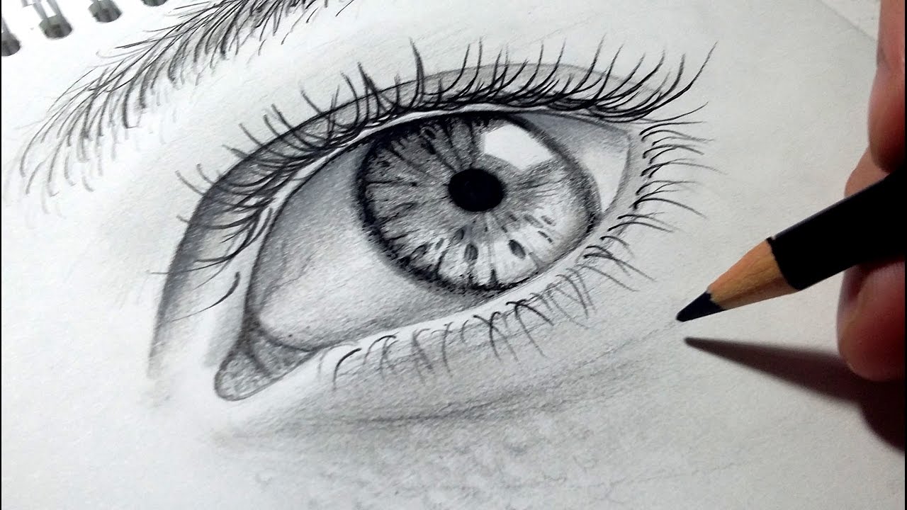 Réussir un oeil au crayon graphite - Le Dessin Facile