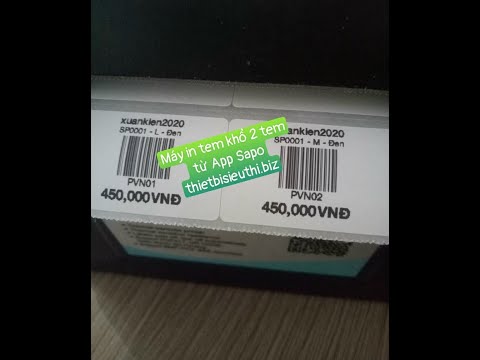 Video Máy in tem mã vạch trên điện thoại Xprinter XP 350BM... - youtube