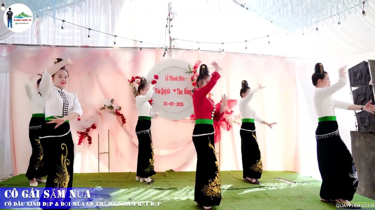 CÔ GÁI SẦM NƯA [ ĐVN LÀO THỂ HIỆN MÚA RẤT ĐẸP MỪNG ĐÁM CƯỚI ] VĂN QUỲNH & THU HẰNG