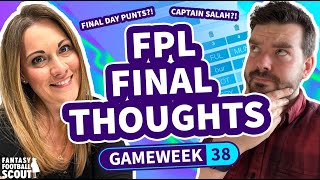 💥 FPL FINAL THOUGHTS GW38 | Az + Sam (LIVE Q&A) | Fantasy Premier League Tips 2023/24