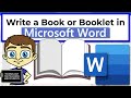 How to create a book or booklet in microsoft word