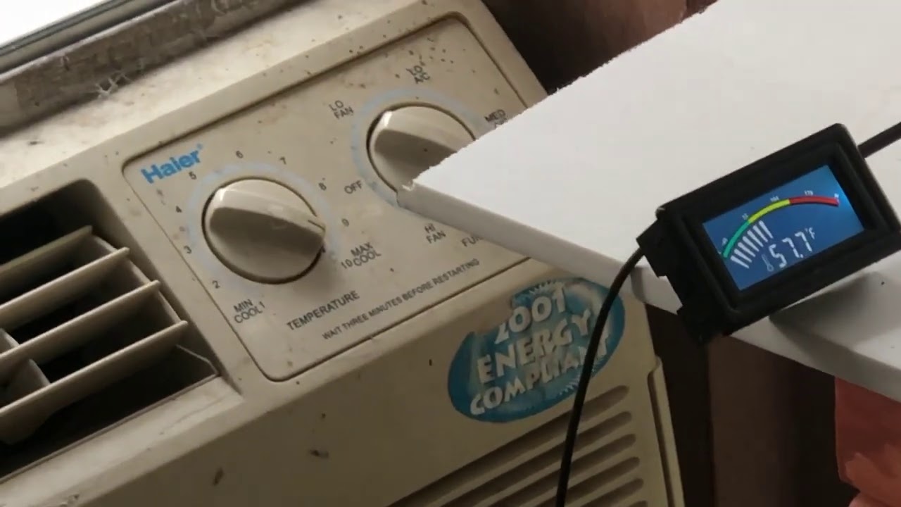 Froze up window ac temp test YouTube