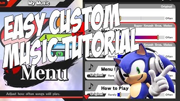 Easiest Way To Put Custom Music On Smash 4!