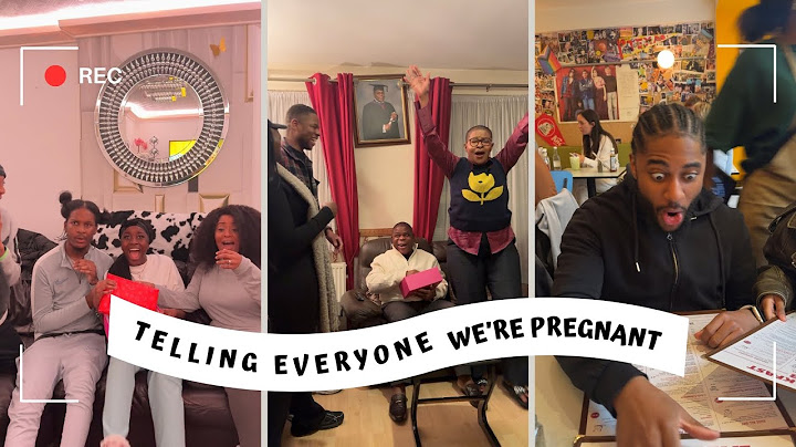 TELLING OUR FAMILY AND FRIENDS WE'RE HAVING A BABY!