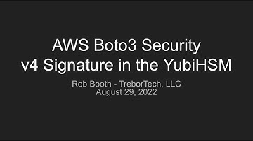 AWS Boto3 using YubiHSM