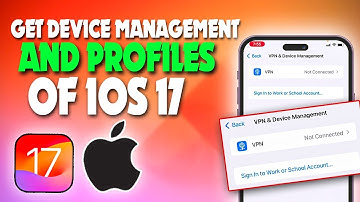 how to get device management and profiles of iOS 17 on iPhone | F HOQUE |