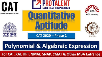 Polynomial & Algebraic Expression - Fundamentals - A must for CAT 2020