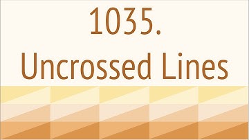 Uncrossed Lines (Leetcode 1035)