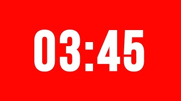 3 Minute 45 Second Timer With Alarm Without Music