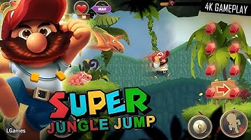 Super Jungle Jump Gameplay Level 2-3 ll Super Jungle Quest Game