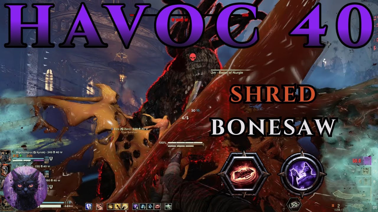 Hive Scum - Bone Saw & Needle Pistol | Havoc 40 Gameplay | Darktide