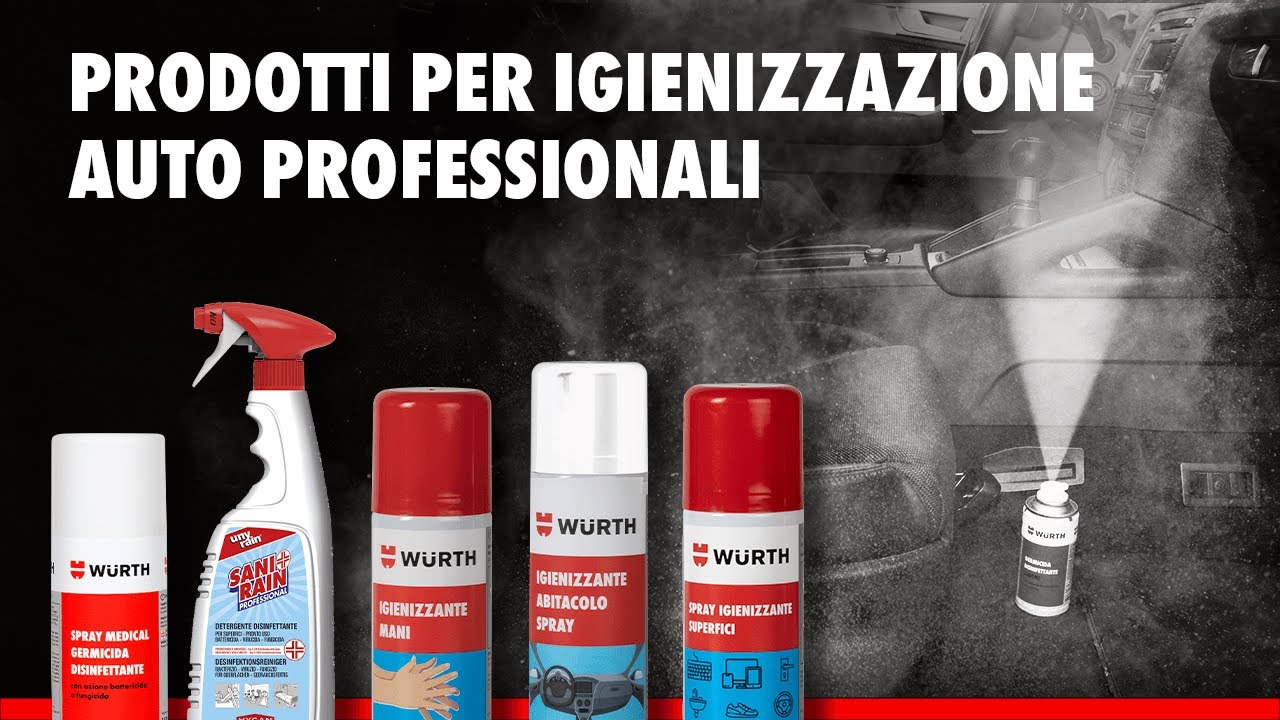 Igienizzazione auto: disinfetta l'auto da germi e batteri! - Würth News