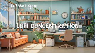 Lofi Concentration 🎧 Chill Lofi Music for Work — Mind-boosting mix ~ Lofi Hip Hop Beats by Lofi Work Space 374 views 3 weeks ago 1 hour, 11 minutes