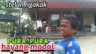 jadi marah Sahrul Gunawan nya.karena ketahuan pura pura hayang mod0l