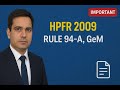 GeM Government E Marketplace HPFR 2009 Rule 94 A