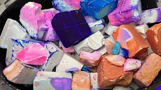 Multicolour Dyed Gym Chalk Crush | SATISFYING ASMR 