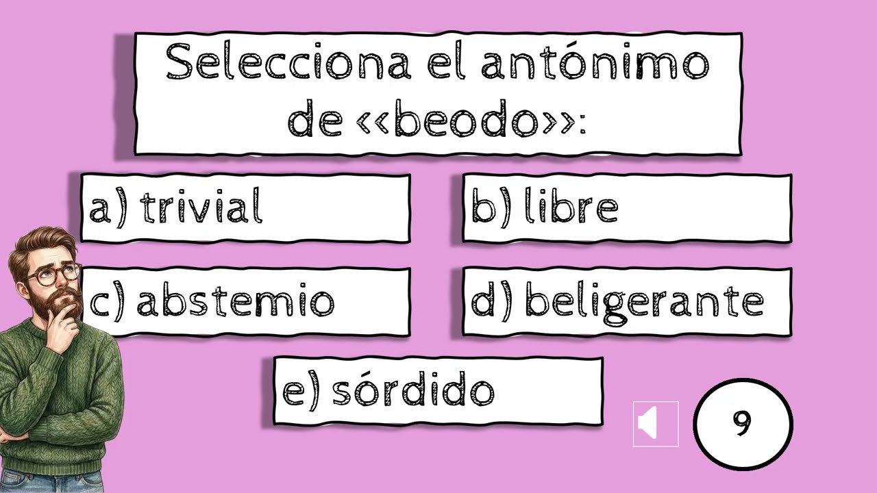 Antónimos en 15 minutos. Epi. Nº7 Razonamiento verbal. Pruebas de ingreso a Universidades