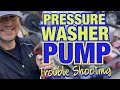 Pressure Washer Pump Repair - Low Pressure and Cavitation