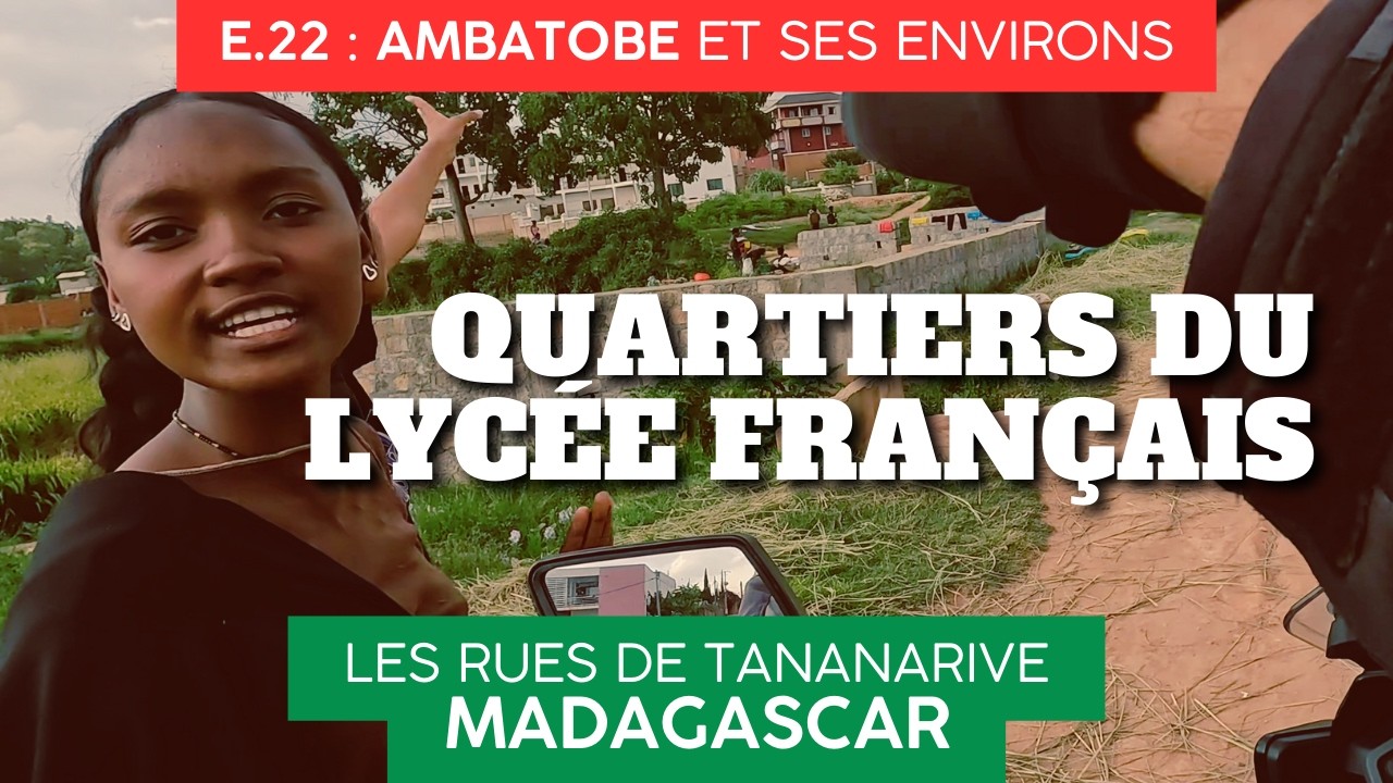 Quartiers d'Antananarivo E22, Madagascar 🇲🇬 AMBATOBE : Ses résidences et coins cachés [4K] à moto