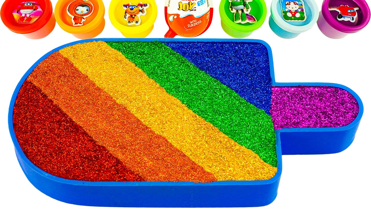 ASMR Slime Video l How To Make Rainbow Ice Cream Bathtub With Glitter Slime | Making By YoYo