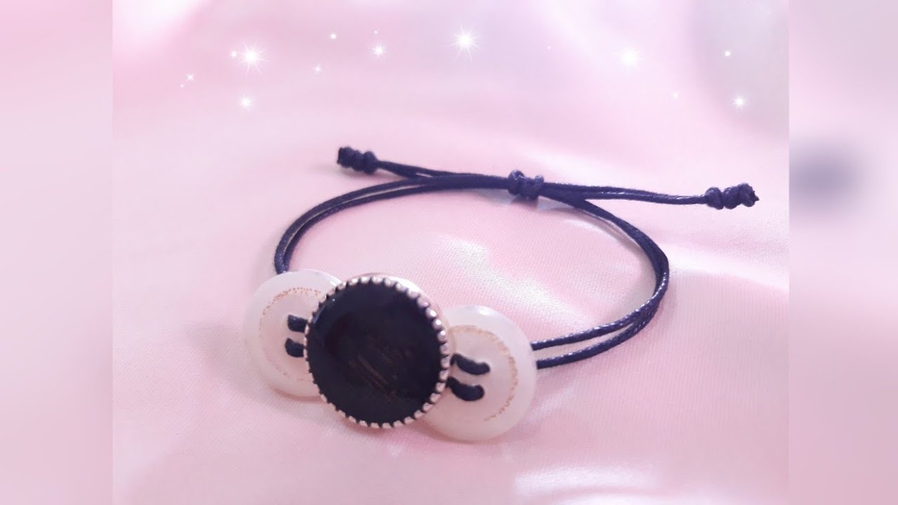 DIY | CARA MEMBUAT GELANG SIMPUL KANCING KEREN - YouTube